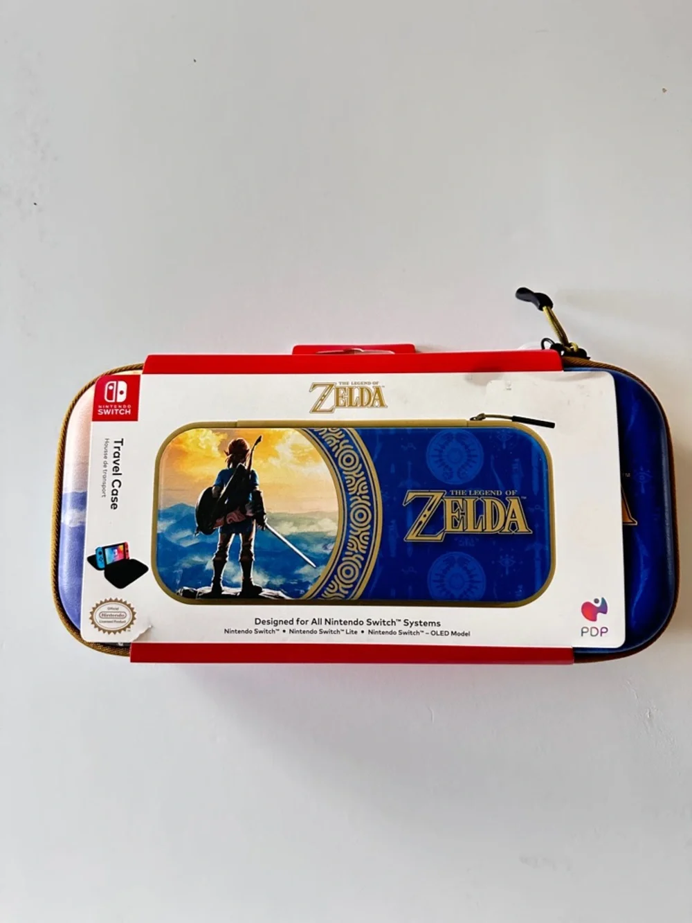 The Legend of Zelda Blue Travel Case for Nintendo Switch